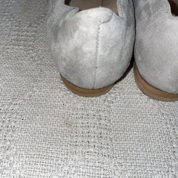 Avellini Women’s Dressy Flats Sz 39 U.S. 8 B Light Gray Suede Leather Going Out - Picture 11 of 12
